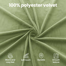 vidaXL Függesztett ágyfej LED fényekkel Világos zöld Bársony