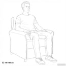 vidaXL Kanapé Szett 2 db Farmerkék Szövet