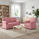 vidaXL Kanapé Szett 2 db Rózsaszín Bársony