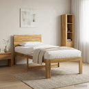 vidaXL Egyszemélyes Ágykeret Fejtámlával ROSTOCK Fehér 75 x 190 cm