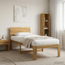 vidaXL Egyszemélyes Ágykeret Fejtámlával ROSTOCK Fehér 90 x 190 cm