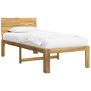 vidaXL Egyszemélyes Ágykeret Fejtámlával ROSTOCK Fehér 90 x 190 cm