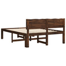 vidaXL Dupla ágykeret fejtámlával ROSTOCK Sötét Barna 120 x 200 cm