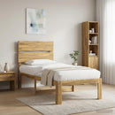 vidaXL Egyszemélyes Ágykeret Fejtámlával ROSTOCK Fehér 75 x 190 cm