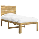 vidaXL Egyszemélyes Ágykeret Fejtámlával ROSTOCK Fehér 75 x 190 cm