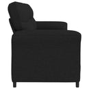 vidaXL 3-Fős kanapé Fekete 198 x 83 x 95 cm Szövet