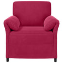 vidaXL 1 személyes kanapé Bordó 88 x 83 x 95 cm Bársony