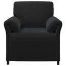 vidaXL 1 személyes kanapé Fekete 88 x 83 x 95 cm Bársony
