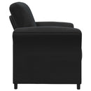 vidaXL 1 személyes kanapé Fekete 88 x 83 x 95 cm Bársony