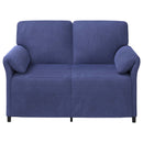 vidaXL Kétüléses Kanapé Rendőrségi kék 138 x 83 x 95 cm Bársony