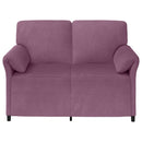 vidaXL Kétüléses Kanapé Lila 138 x 83 x 95 cm Bársony