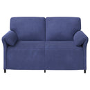 vidaXL Kétüléses Kanapé Rendőrségi kék 158 x 83 x 95 cm Bársony