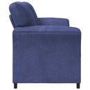 vidaXL Kétüléses Kanapé Rendőrségi kék 158 x 83 x 95 cm Bársony