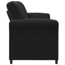 vidaXL 3-Fős kanapé Fekete 198 x 83 x 95 cm Bársony