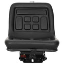 vidaXL Traktor ülés felfüggesztéssel Fekete 39,5 x 52 x 43 cm