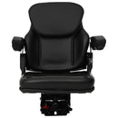 vidaXL Traktor ülés felfüggesztéssel Fekete 60 x 58 x 72 cm