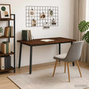 vidaXL Élő élű étkezőasztal 160 x 80 x 75 cm Tömör Akácfa Sötét Barna