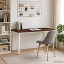 vidaXL Élő élű étkezőasztal 160 x 70 x 75 cm Tömör Akácfa Sötét Barna