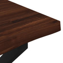 vidaXL Élő élű étkezőasztal 160 x 70 x 75 cm Tömör Akácfa Sötét Barna
