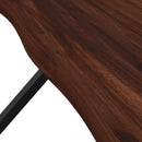 vidaXL Élő élű étkezőasztal 160 x 70 x 75 cm Tömör Akácfa Sötét Barna