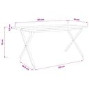vidaXL Élő élű étkezőasztal 160 x 70 x 75 cm Tömör Akácfa Sötét Barna