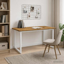 vidaXL Négyzet Alakú Étkezőasztal 160 x 70 x 75 cm Tömör Akácfa Fehér