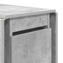 vidaXL Étkezőasztal 140 x 80 x 77 cm Szerelt Fa Betonszürke