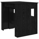 vidaXL Étkezőasztal 180 x 85 x 75 cm Szerelt Fa Fekete Tölgy