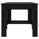 vidaXL Étkezőasztal 180 x 85 x 75 cm Szerelt Fa Fekete Tölgy