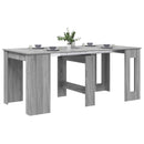 vidaXL Étkezőasztal 180 x 85 x 75 cm Szerelt Fa Szürke Sonoma