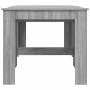 vidaXL Étkezőasztal 180 x 85 x 75 cm Szerelt Fa Szürke Sonoma