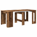 vidaXL Étkezőasztal 180 x 85 x 75 cm Szerelt Fa Antik Fa Négyszögletes