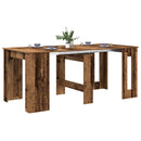 vidaXL Étkezőasztal 180 x 85 x 75 cm Szerelt Fa Antik Fa Négyszögletes