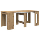 vidaXL Étkezőasztal Kézműves Tölgy 180 x 85 x 75 cm Szerelt Fa