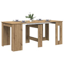 vidaXL Étkezőasztal Kézműves Tölgy 180 x 85 x 75 cm Szerelt Fa