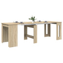 vidaXL Étkezőasztal 240 x 85 x 75 cm Szerelt Fa Sonoma Tölgy