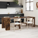 vidaXL Étkezőasztal 240 x 85 x 75 cm Szerelt Fa Füstös Tölgy