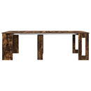 vidaXL Étkezőasztal 240 x 85 x 75 cm Szerelt Fa Füstös Tölgy