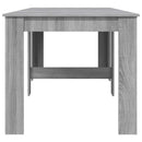 vidaXL Étkezőasztal 240 x 85 x 75 cm Szerelt Fa Szürke Sonoma