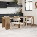 vidaXL Étkezőasztal 240 x 85 x 75 cm Szerelt Fa Kézműves Tölgy