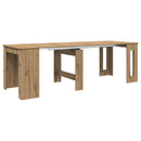 vidaXL Étkezőasztal 240 x 85 x 75 cm Szerelt Fa Kézműves Tölgy