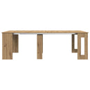 vidaXL Étkezőasztal 240 x 85 x 75 cm Szerelt Fa Kézműves Tölgy