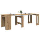 vidaXL Étkezőasztal 240 x 85 x 75 cm Szerelt Fa Kézműves Tölgy