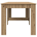 vidaXL Étkezőasztal 240 x 85 x 75 cm Szerelt Fa Kézműves Tölgy