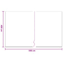 vidaXL Porlap 12 pcs Átlátszó 400 x 500 cm HDPE