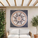 vidaXL Mozaik Csempe Napsugár Mintával Sokszínű 120 x 120 cm Márvány