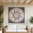vidaXL Mozaik Csempe Napsugár Mintával Sokszínű 120 x 120 cm Márvány