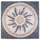 vidaXL Mozaik Csempe Napsugár Mintával Sokszínű 120 x 120 cm Márvány