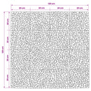 vidaXL Mozaik Csempe Napsugár Mintával Sokszínű 120 x 120 cm Márvány