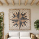 vidaXL Mozaik csempék szél mintázattal Sokszínű 120 x 120 cm Márvány